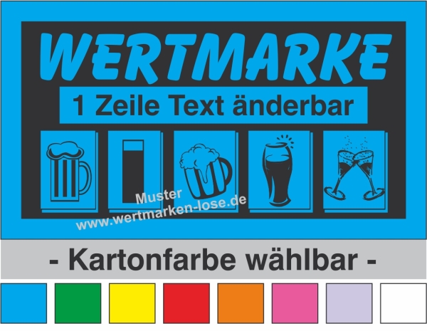 1000 Wertmarken "All in one" - Text änderbar